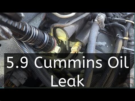 5.9 cummins oil leak driver side|Oil leak 5.9 cummins 07 